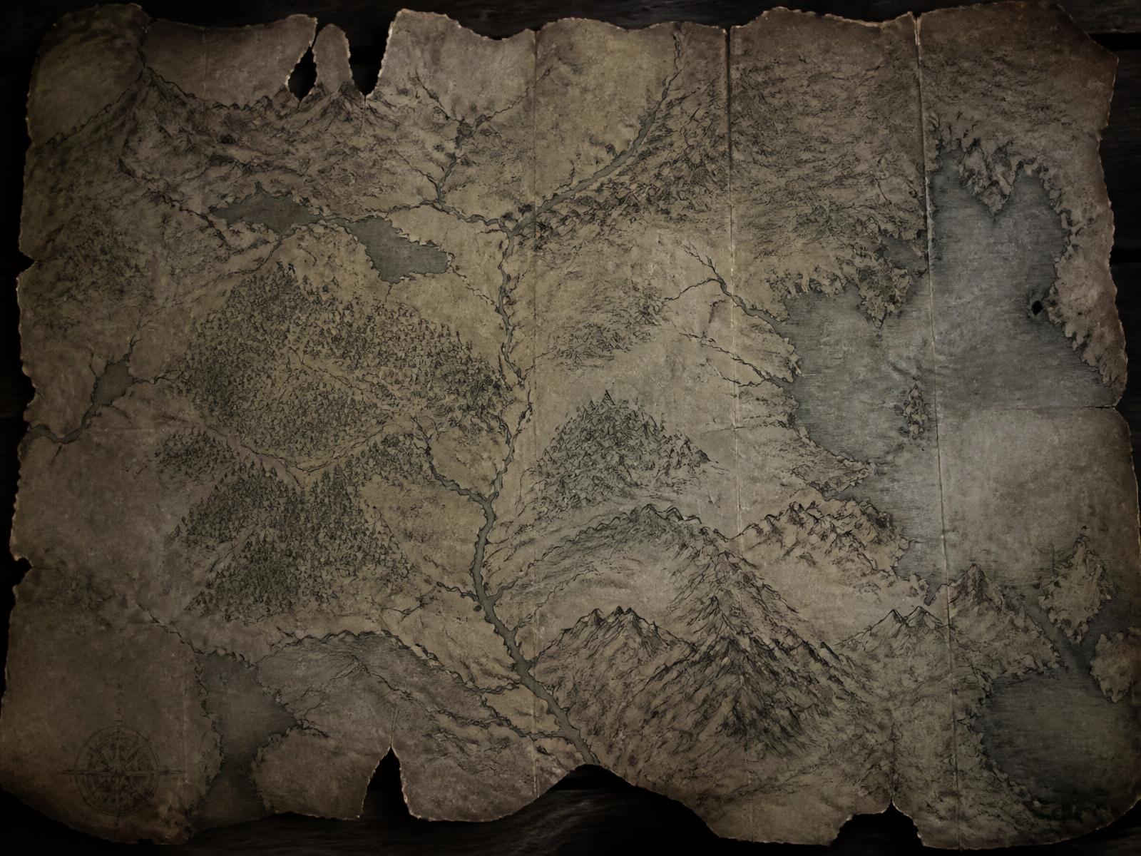 A weathered map fragment of Birkanor
